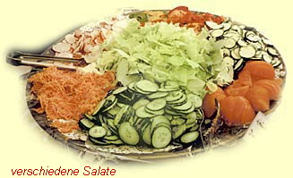 verschiedene Salate